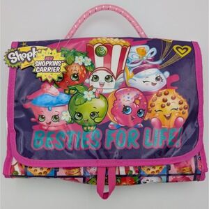 Shopkins Besties For Life Hanging Carrier Bag Pink Purple Toy Storage Organizer